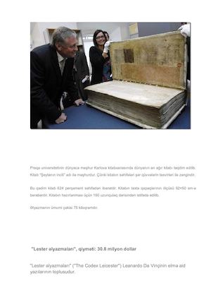 Dünyanın əN Ağır Kitab