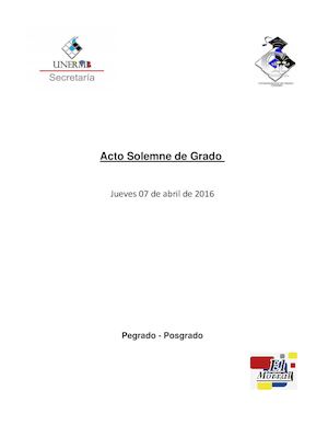 Acto Solemne de Grado
