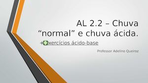 AL 2 2 Chuva Normal E Chuva Acida _ Exercicios Acido Base
