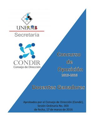 Ganadores Concurso de Oposición