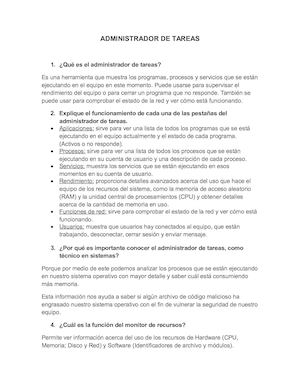 Administrador De Tareas