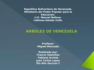 Arboles De Venezuela