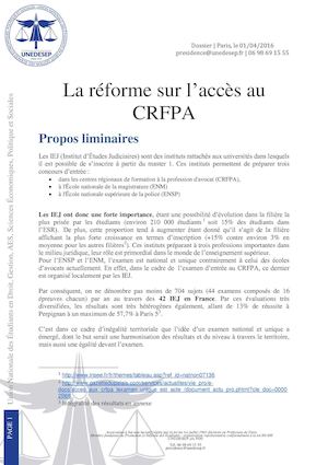 Dossier Crfpa