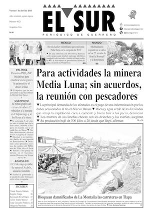 El Sur Viernes 01042016