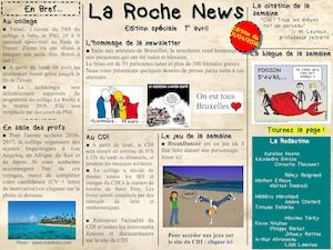 Newsletter Du 01 Avril 2016