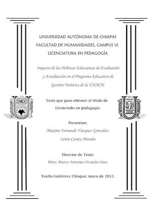 Tesis Impacto De Las Políticas Educativas De Evaluación Y Acreditacion Del P E G T