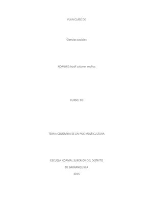 Plan Clase De Sociales