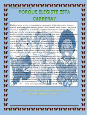 Porque Elegiste Esta Carrera Linda