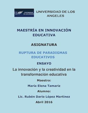 Ensayo Transformacion De La Educacion En America Latina