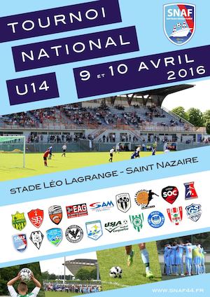 Plaquette TOURNOI NATIONAL U14 - SNAF - 2016