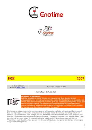 Archivio Enotime 2007