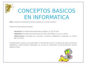 Informatica Conceptos Claves