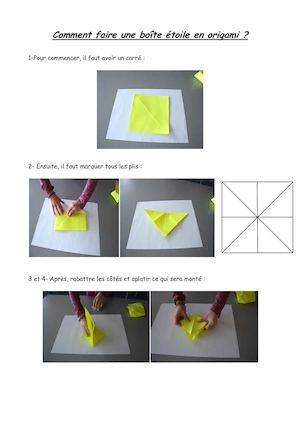 Comment faire une boîte étoile en origami ?