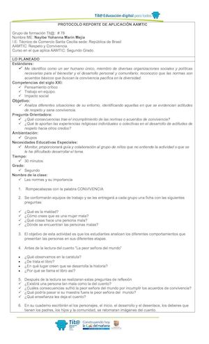 Reporte Aplicación Aamtic 01