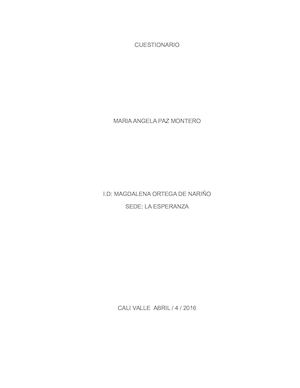 Cuestionario