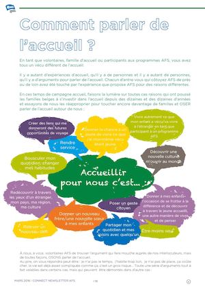 Comment parler de l'accueil ?