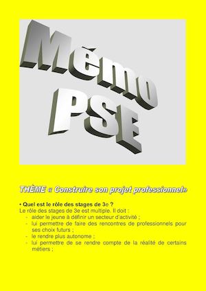 Mémo Pse Objectif Cfg