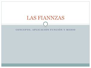Las Fiannzas