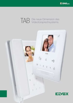 Elvox Tab Prospekt - 2 Draht Video Türspprechanlage