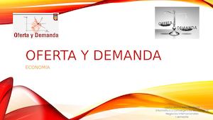 OFERTA Y DEMANDA