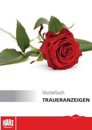 HarzKurier Mustermappe Traueranzeigen