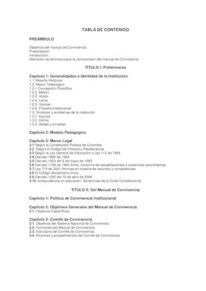 Manual De Convivencia Juan De Dios Cock Actualizacion 2013pdf