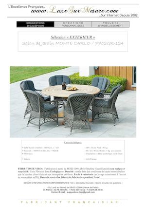 salon jardin luxe resine - salon jardin haut de gamme resine