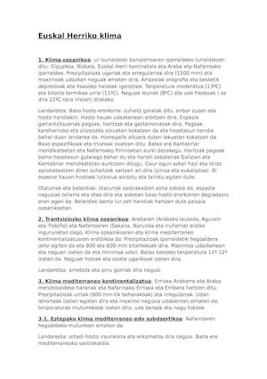 Euskal Herriko Klima (1)
