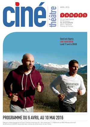 Programme Cinéma de Vanves du mois d'avril 2016