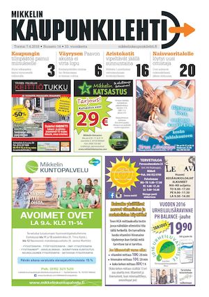 Mikkelin Kaupunkilehti 14/2016