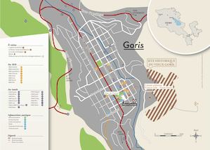 Plan de la ville de Goris en français