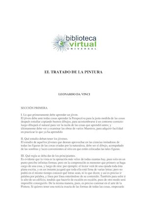 Tratado De Pintura Leonardo Da Vinci