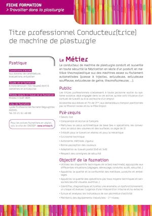 Ambassadeurs Industries - Catalogue Fiches Formation