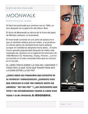 Boletin Del Libro Moonwalk