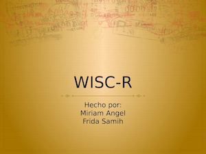 Wisc R