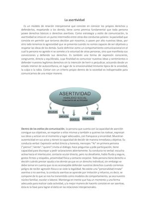 Relaciones asertivas