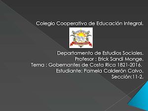 Presidentes 1821-2016