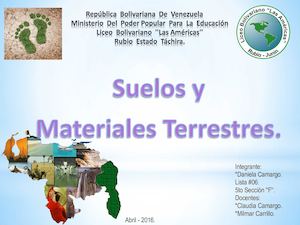 Suelos y Materiales Terrestres.