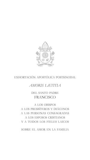 Exhortacion Amoris Laetitia Pdf Espanol