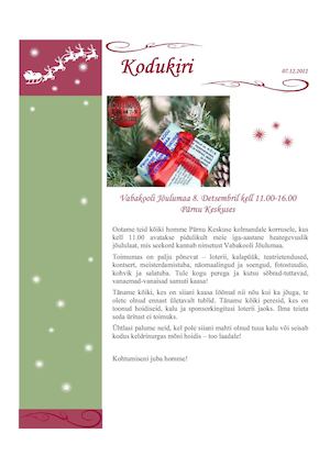 2012 detsember  Kodukirjad