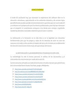 4 Conclusiones Software Libre