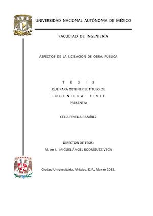 Aspectos De Licitacion