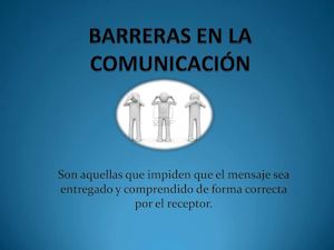 Barreras En La Comunicación
