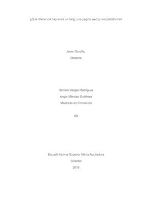 ¿Qué diferencia hay entre un blog, una página web y una plataforma?