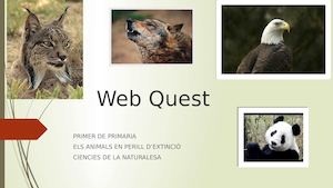 Web quest Animals en Extinció