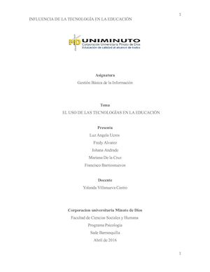 Las Tecnologías Y La Educación Trabajo Final (1)