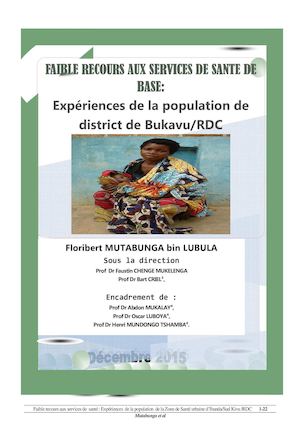 Faible Recours Aux Services De Sante Experiences De La Population De La Zone De Sante Urbaine De Bukavu Rdc