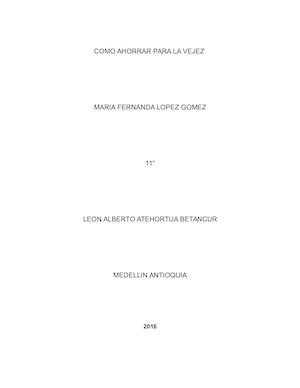 Como Ahorrar Para La Vejez