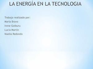La Energía En La Tecnología