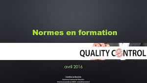 Les Principales Normes Formation
